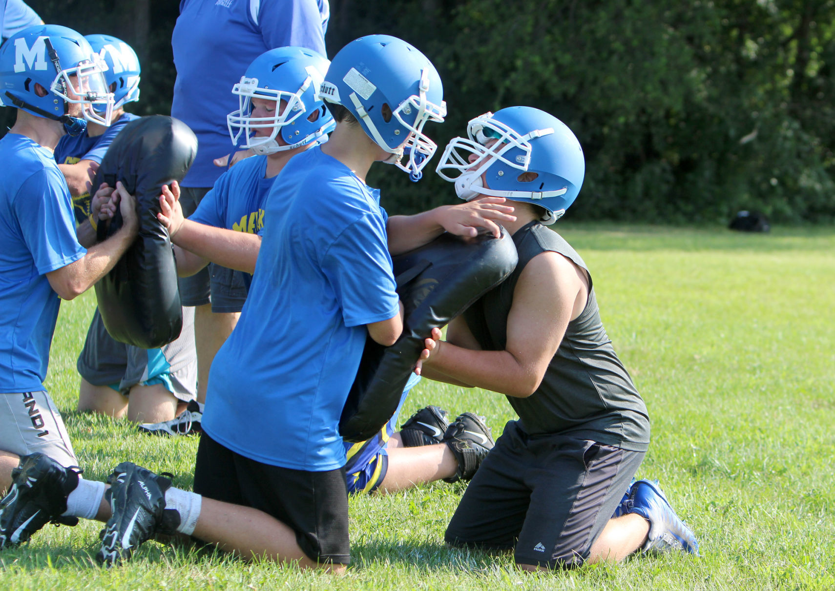 McDonell football practice 8-7-19
